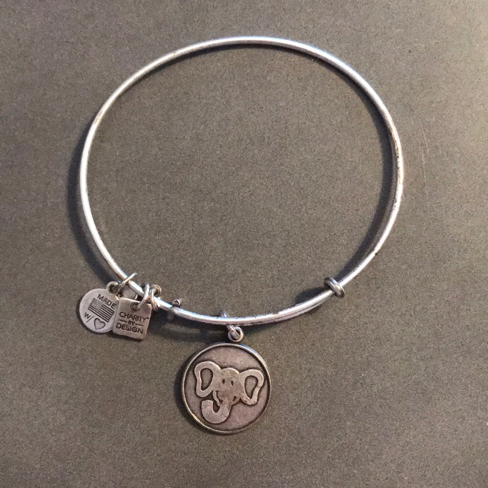 Silver Elephant Alex and Ani Bracelet